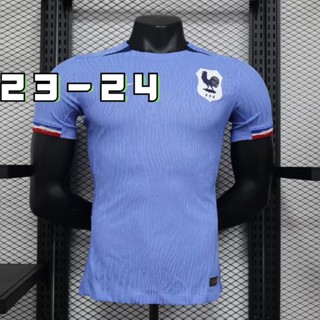 เสื้อกีฬาแขนสั้น ลายทีมชาติฟุตบอล France Home 23-24 แห้งเร็ว ไซซ์ S-XXL สําหรับผู้ชาย AAA