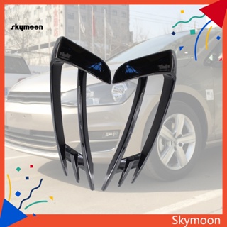 Skym* กระจังครอบไฟตัดหมอก กันชนหน้า สีดําวาว แบบเปลี่ยน สําหรับ VW Golf 7 2014-2017 2 ชิ้น