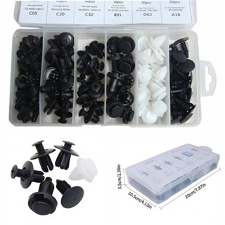 ⚡READYSTOCK⚡100pcs boxed buckle car universal buckle set combination car nylon buckle bumper