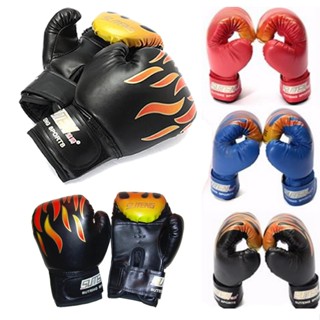 Kids Flame Boxing Gloves Punch For Boys’ Beginners Sparring Training Mitts Gift