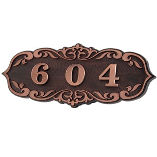 [House Number] กล่องป้ายตัวเลข มีกาวในตัว ระดับไฮเอนด์ สําหรับบ้าน โรงแรม ห้องเลขที่บ้าน