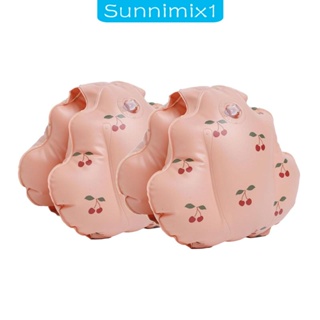 [Sunnimix1] ปลอกแขนว่ายน้ํา แบบเป่าลม ทรงกลม แฟชั่นฤดูร้อน สําหรับเด็กผู้ชาย