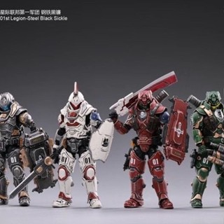 Jt Dark โมเดลทหารเหล็ก 1: 18 Star Federation Source 12 ซม. สีดํา สีแดง