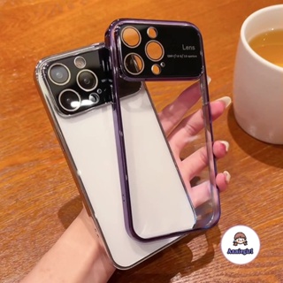 เคสไอโฟน สําหรับ IPhone 14 Pro Max ใส กันกระแทก กันรอยกล้อง ขนาดใหญ่ หรูหรา สําหรับ IPhone 11 13 Pro Max 12Pro