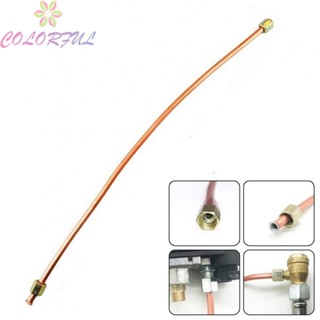 【COLORFUL】Air Compressor Tube Thread Tools 600mm 9mm Accessories Copper Tone G1/8