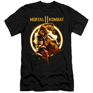 มีความสุข Tee Mortal Kombat Xi Scorpion Flames ของขวัญวันเกิดเสื้อยืดวันเกิด 2021 เสื้อยืดแบรนด์คุณภาพสูง 9{&gt;