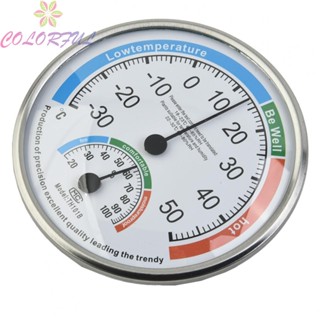 【COLORFUL】Thermometer White Diameter 13cm Range: 20-100% 2.2cm Durable