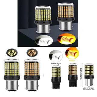 หลอดไฟเลี้ยว LED 1156 BAU15S PY21W 1157 BAY15D 144smd ความสว่างสูง สําหรับรถยนต์