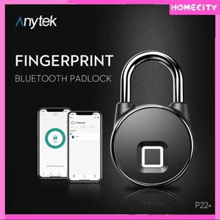 [พร้อม] Tuya Smart Biometric Fingerprint Lock Bluetooth Safe Padlock Fingerprint/lucklock App Unlock Zinc Alloy Housing Usb Rechargeable