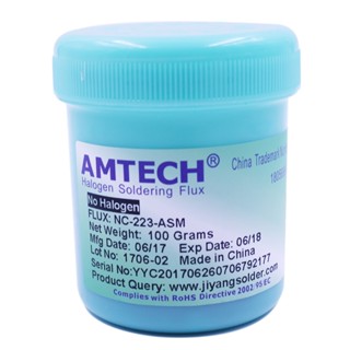 ของแท้ 100% AMTECH RMA-223-UV 100g SMT SMD BGA บัดกรีบัดกรีฟลักซ์ สําหรับ PCB Rework Reballing Welding Repair Tool