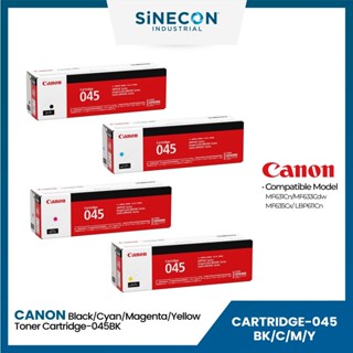 Canon ผงหมึกโทนเนอร์ CARTRIDGE-045 BK/C/M/Y COLOUR LASER : LBP611CN / LBP613CDw / LBP654CX