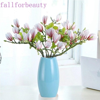 FALLFORBEAUTY ช่อดอกแมกโนเลียจําลอง แฮนด์เมด DIY สําหรับตกแต่งสวน