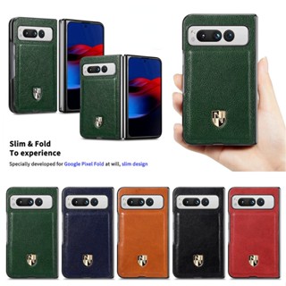 เคสหนัง PC ฝาพับ 2 ชั้น กันกระแทก หรูหรา สําหรับ Google Pixel