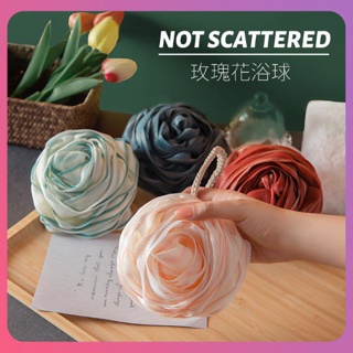 Creative Rose Bath ดอกไม้ Bubble Bath Ball มูลค่าสูง ห้องอาบน้ำ บ้านแบบพกพา Soft Bath Ball Super Soft ขนาดใหญ่ไม่กระเจิง Bath Flower Home เครื่องมือ [COD]