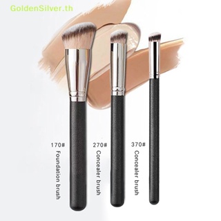 Goldensilver แปรงแต่งหน้า รองพื้น คอนซีลเลอร์ บลัชออน เนื้อลิขวิด สีดํา 1 ชิ้น TH