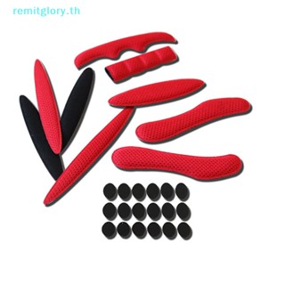 Remitglory ชุดแผ่นฟองน้ําด้านในหมวกกันน็อค สําหรับรถจักรยาน รถมอเตอร์ไซค์ 1 ชุด