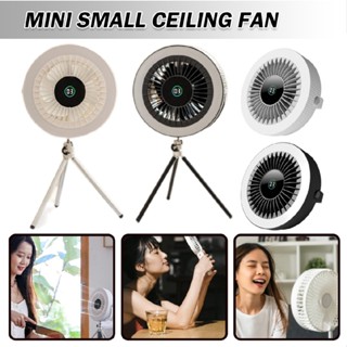 Camping Fan with LED Lantern Portable Rechargeable Table Fan with Remote Tripod