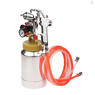 2L Pressure Pot Tank with Air Spray  and Regulator for Natural Stone Sprayer Putty Sprayer Paint Sprayer 3.0mm Pore Diameter (Seal ring color send randomly)
