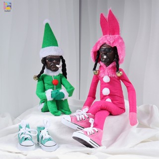 เครื่องแต่งกาย ตุ๊กตาการ์ตูน Snoop on A Stoop Elf Rapper in the Elf ของเล่นสําหรับเด็ก