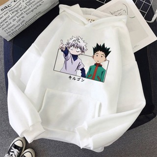 เสื้อกันหนาวแขนยาว มีฮู้ด ผ้าฝ้าย พิมพ์ลายกราฟฟิคอนิเมะ Hunter X Gon พลัสไซซ์ คุณภาพสูง สําหรับผู้ชาย