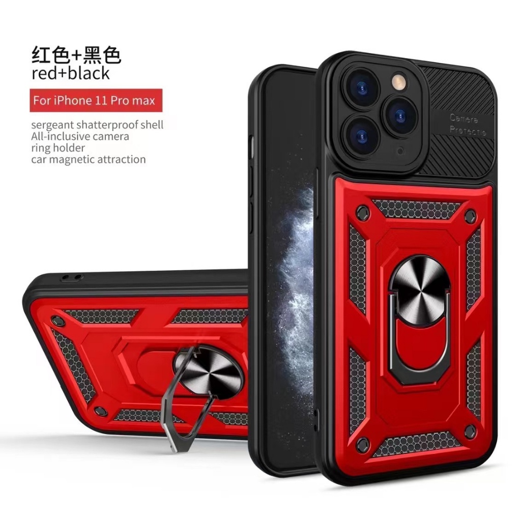 เคสหุ่นยนต์ Anti-Shock infinix Smart 7 HD Tecno Pop 7 / Spark Go ทนทาน สองชั้น แหวนขาตั้ง เกราะกันกระแทก Robot - รูปที่ 2