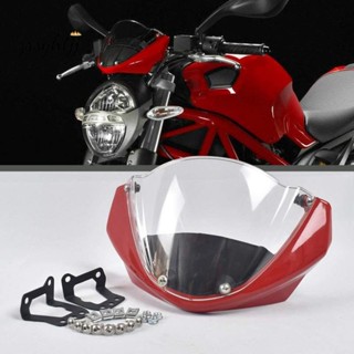 ฝาครอบหัวกระจกหน้ารถจักรยานยนต์ สีแดง สําหรับ Ducati Monster 696 795 796 M1100