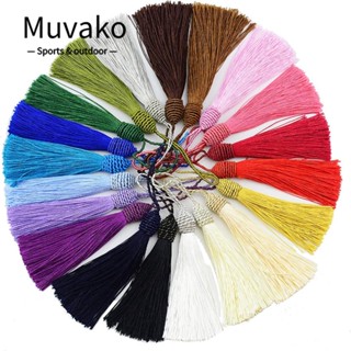 MUVAKO พวงกุญแจพู่ ขนาดเล็ก สําหรับเย็บผ้า ที่คั่นหนังสือ DIY