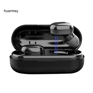 Huarmey หูฟังอินเอียร์ไร้สาย บลูทูธ 5.0 HiFi ขนาดเล็ก สําหรับเล่นกีฬา