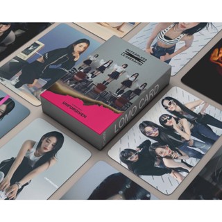 อัลบั้มใหม่ LE SSERAFIM UNFORGIVEN LOMO card Miyawaki Sakura Kim ChaeWon KAZUHA Hong JenniferEunchae จํานวน 55 ชิ้น ต่อชุด