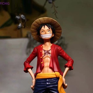 Ychg ใหม่ ฟิกเกอร์ PVC รูปการ์ตูนอนิเมะ One Piece Luffy Luffy หน้ายิ้ม คลาสสิก ขนาด 27 ซม.