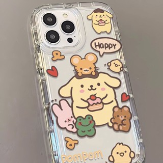 Yiki|เคสโทรศัพท์มือถือ TPU แบบนิ่ม ลายปอมปอมปอม สําหรับ OPPO Reno 8T 5G 8 7 6 Lite 6 Pro 6 5F 5 4F 4 Lite 4 Pro 4 INS