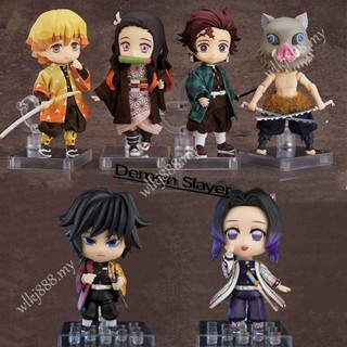 โมเดลฟิกเกอร์ อนิเมะ Nendoroid Demon Slayer Tanjirou Nezuko 1194 1334 Zenitsu 1655 Kochou Shinobu Tomioka Giyuu Hashibira Inosuke