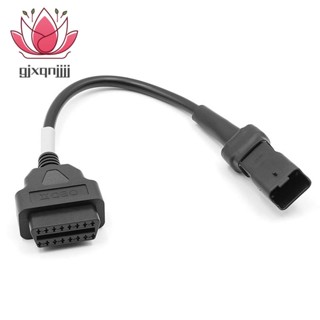 Obd สายเคเบิลรถจักรยานยนต์ สําหรับ Ducati 4 Pin ปลั๊กวินิจฉัยสายเคเบิล 4Pin เป็น OBD2 16 Pin อะแดปเตอร์