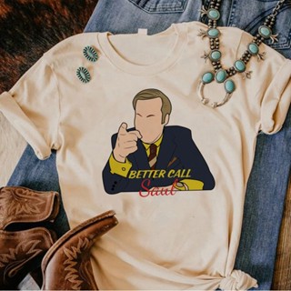 Better Call Saul เสื้อยืด ลายการ์ตูนมังงะ สไตล์ญี่ปุ่น สําหรับผู้หญิง y2k