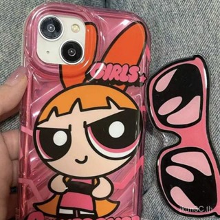 เคสมือถือ แบบนิ่ม ลายพาวเวอร์พัฟฟ์เกิร์ล กันกระแทก สําหรับ Iphone 13 Apple 14 12 Pro Max 11 XR UYYE