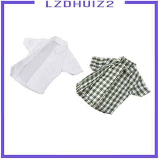 [Lzdhuiz2] เสื้อเชิ้ตแขนสั้น 1/12 แฮนด์เมด ขนาดเล็ก สําหรับตุ๊กตาทหาร 6 นิ้ว