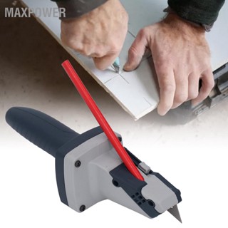 Maxpower เครื่องตัดยิปซั่มบอร์ดพร้อมตลับเมตรเครื่องมือตัดกระดาษแข็ง Drywall แบบพกพาสำหรับงานไม้