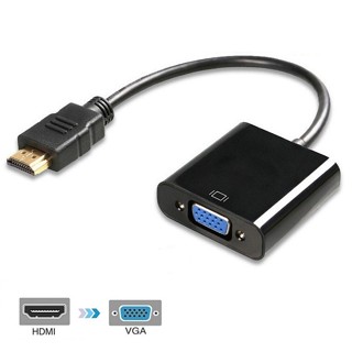 สายแปลงสัญญาณ hdmi to vga หัวแปลง vga หัวแปลง Converter (1080P) ตัวแปลงสัญญาณภาพจาก สำหรับ TV,DVD,Projector,Xbox360,PS4 สายแปลง HDMI to VGA Cable HDMI Cable