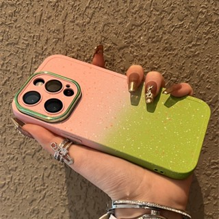 เคสโทรศัพท์มือถือ แบบกระจก ผิวด้าน ไล่โทนสี รูปดาว สําหรับ iPhone 14 Pro Max 13 12 11 iPhone 14Plus