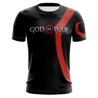 Cloocl เสื้อยืดแขนสั้น พิมพ์ลาย Kratos God of War 3 มิติ สไตล์ฮาราจูกุ แนวสตรีท แฟชั่นสําหรับผู้ชาย และผู้หญิง