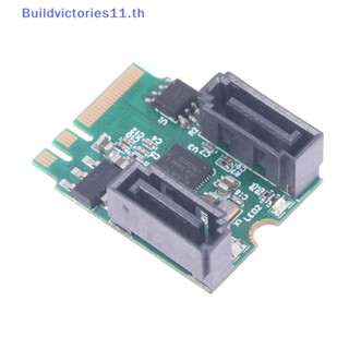 Buildvictories11 การ์ดขยาย M2 เป็น SATA3.0 KEY A + E WIFI M.2 เป็นฮาร์ดดิสก์ SATA