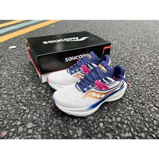 Saucony 2023 TRIUMPH Victory 20 รองเท้ากีฬา รองเท้าวิ่ง สําหรับผู้ชาย และผู้หญิง 2023