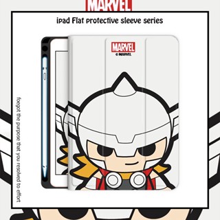 เคส ลาย Marvel พร้อมช่องใส่ปากกา สําหรับ ipad air 4 5 ipad mini 1 2 3 4 5 6 gen9 gen8 gen7 ipad pro 10.2 11 2020 2021 2022 gen10