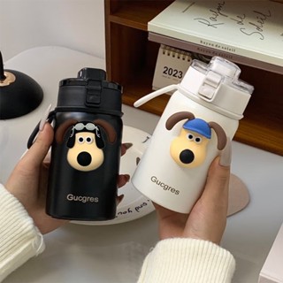 ขวดน้ำ 350 มล. สแตนเลสง่ายกีฬาสะอาดกลางแจ้งพร้อมกัน
