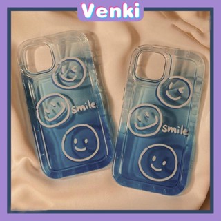 Venki - เข้ากันได้สำหรับ เคส iphone 11 เคสไอโฟน เคสไอโฟน11ล้าง Soft TPU กรอบรูปถุงลมนิรภัยกันกระแทกกล้องป้องกันสีเขียว Simple Smile เข้ากันได้กับ iPhone 14 13 Pro Max iPhone 12 Pro Max XR XS 7 8