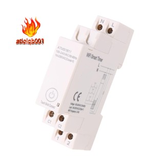 Atms161 WIFI สวิตช์จับเวลาอัจฉริยะ และมิเตอร์ไฟฟ้า TUYA APP 16A 250VAC 1 ชิ้น
