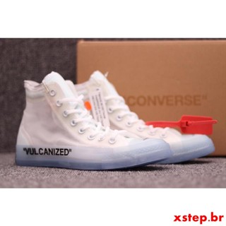 Off-white X Converse Chuck Taylor All Stars 70s หัวจับดอกสว่าน | 162204C รองเท้ากีฬาลําลอง ผ้าแคนวาส แบบใส สําหรับผู้ชาย และผู้หญิง 044