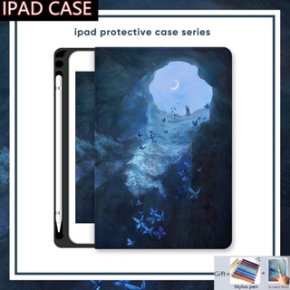 เคส พร้อมช่องใส่ปากกา สําหรับ Ipad 10 9 8 7 6 5 10.2 10.9 Pro 9.7 10.5 11 นิ้ว 2018 2020 2021 2022 10th 9th 8th 7th 6th 5th 4th Mini 6 Air 5 เคส 4 3 2 1