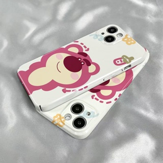 เคสโทรศัพท์มือถือ ลายหมีสตรอเบอร์รี่น่ารัก รวมทุกอย่าง สําหรับ Iphone Apple 138p 11 14promax 7 FMN6