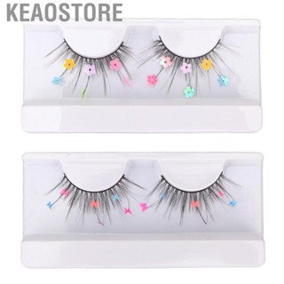 Keaostore Colorful Eyelashes Color False 7D for Party Dancer